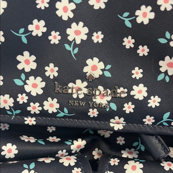 Kate Spade Carley Fleurette Nylon Flap Backpack - Picture 9 of 15